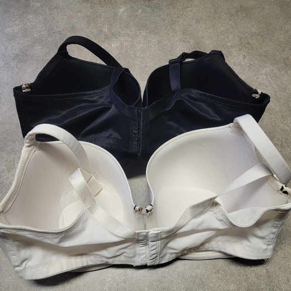 Cacique Black and White Bra Set with Leopard Trim - Picture 5 of 8